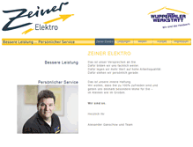 Tablet Screenshot of elektro-zeiner.de